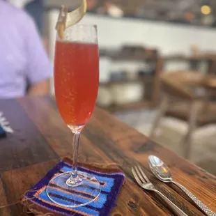 Beautiful cocktail presentation