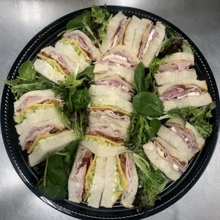 Club and Ham Brie Catering on Texas Toast