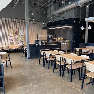 Inside dining area and online pickup
