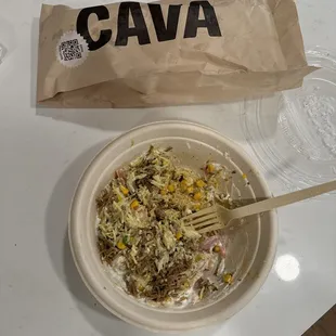 This is the food after I mixed it, but this is honestly the most bullshit I've ever had happened in my life