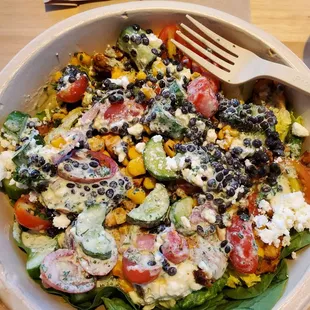 Grilled chicken bowl.