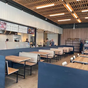 Spacious, clean dining area