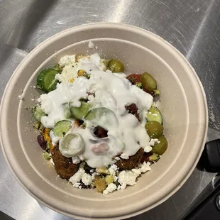 Falafel grain bowl