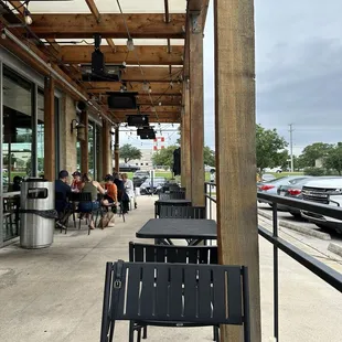 Outside patio seating