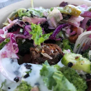 Lentil Avocado bowl... but they were out of Avocado .  :(