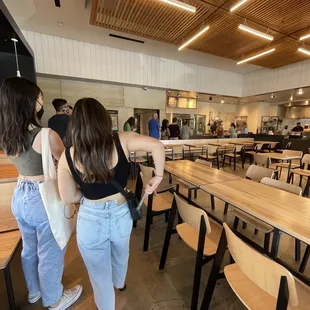 never fails, this slow moving line bc they're never properly staffed like chipotle across the street...