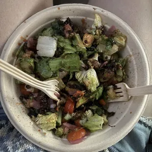 grains and salad bowl