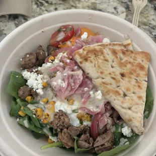 Steak mezze salad