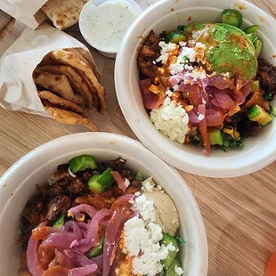 salads, food