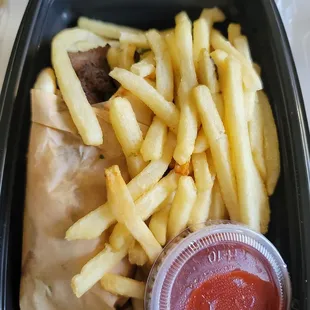 Gyro Sandwich with Fries (you have to ask for ketchup) - October 2024