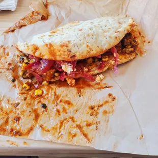 Spicy Chicken Avocado Pita