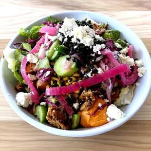 Lemon Chicken Bowl (8" x 2") Add Pickled Onions - Mmm!