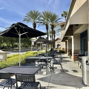 outside