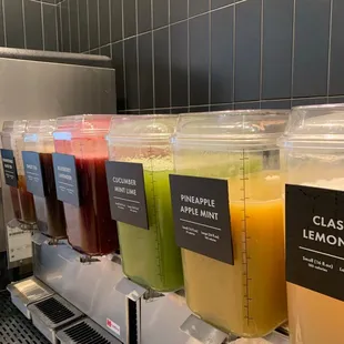 Drink station. Try their drinks!