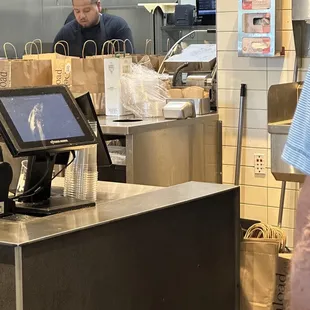 All of the bags being held together