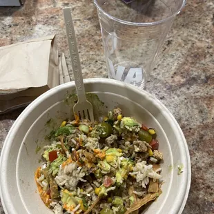 I got a half full bowl and an empty cup..... you're joking right?