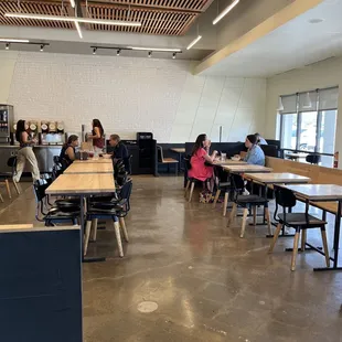 View of tables as you wait