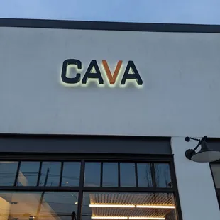 the entrance to a store