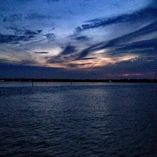 Sunset from the channel