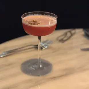 Raspberry coup mocktail