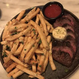 Texas Coulotte with parmesan fries