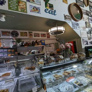 a display of pastries and pastries