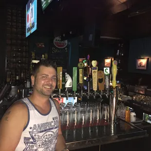 Head bartender Paul always has a smile waiting for you!