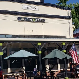 Out front shot. Parked right across the street!