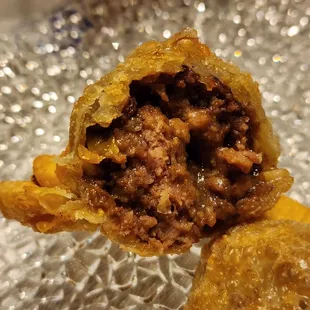 Inside the empanada tradicional