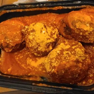 Meatball appetizer - very nice portion.