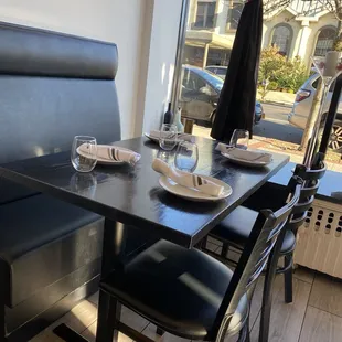 interior, sushi and sashimi