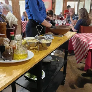 Caesar salad tableside