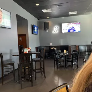 Part of the dining area