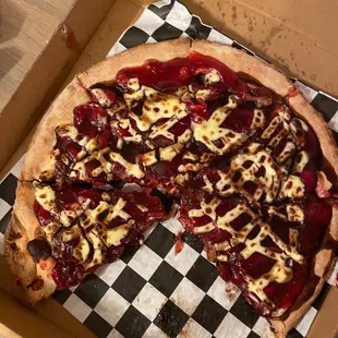 a pizza in a box