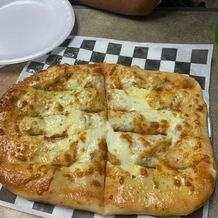 Cheesy garlic bread