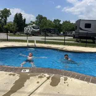 Pool was small but very clean