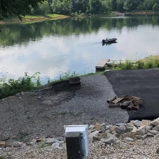 The lake view from site #52