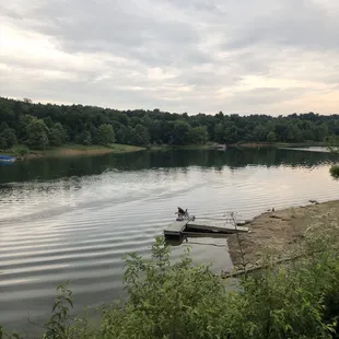 The lake view from site #51