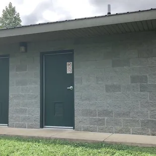 The outside of the bathhouse