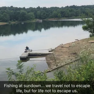 The lake view from site #51