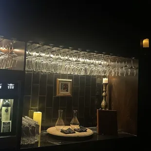 Glassware and water
