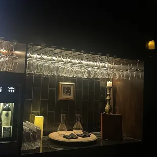 Glassware and water
