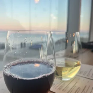 Sunset and wine