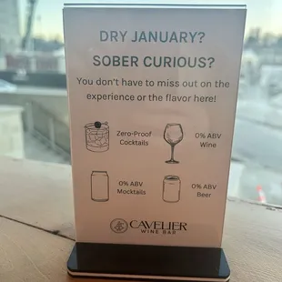 Dry January options