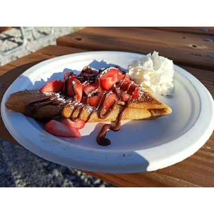 Nutella Crepe w/Strawberries