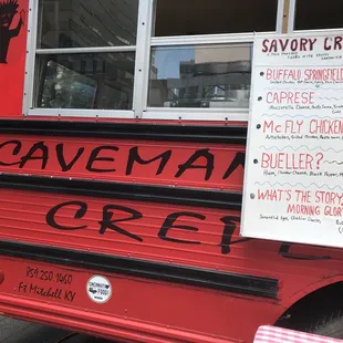 a red food truck