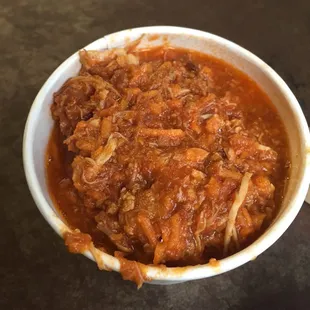 Barnyard chili ... 8 ounces for $7