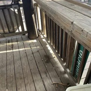 Outdoor covered bar area