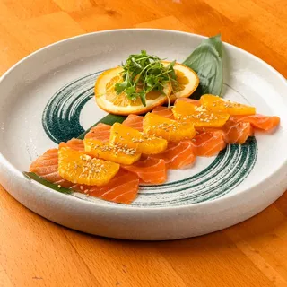 Orange Salmon Sashimi