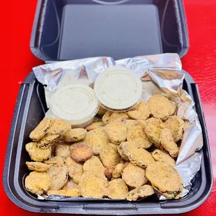 Fried Pickles with Homemade Ranch